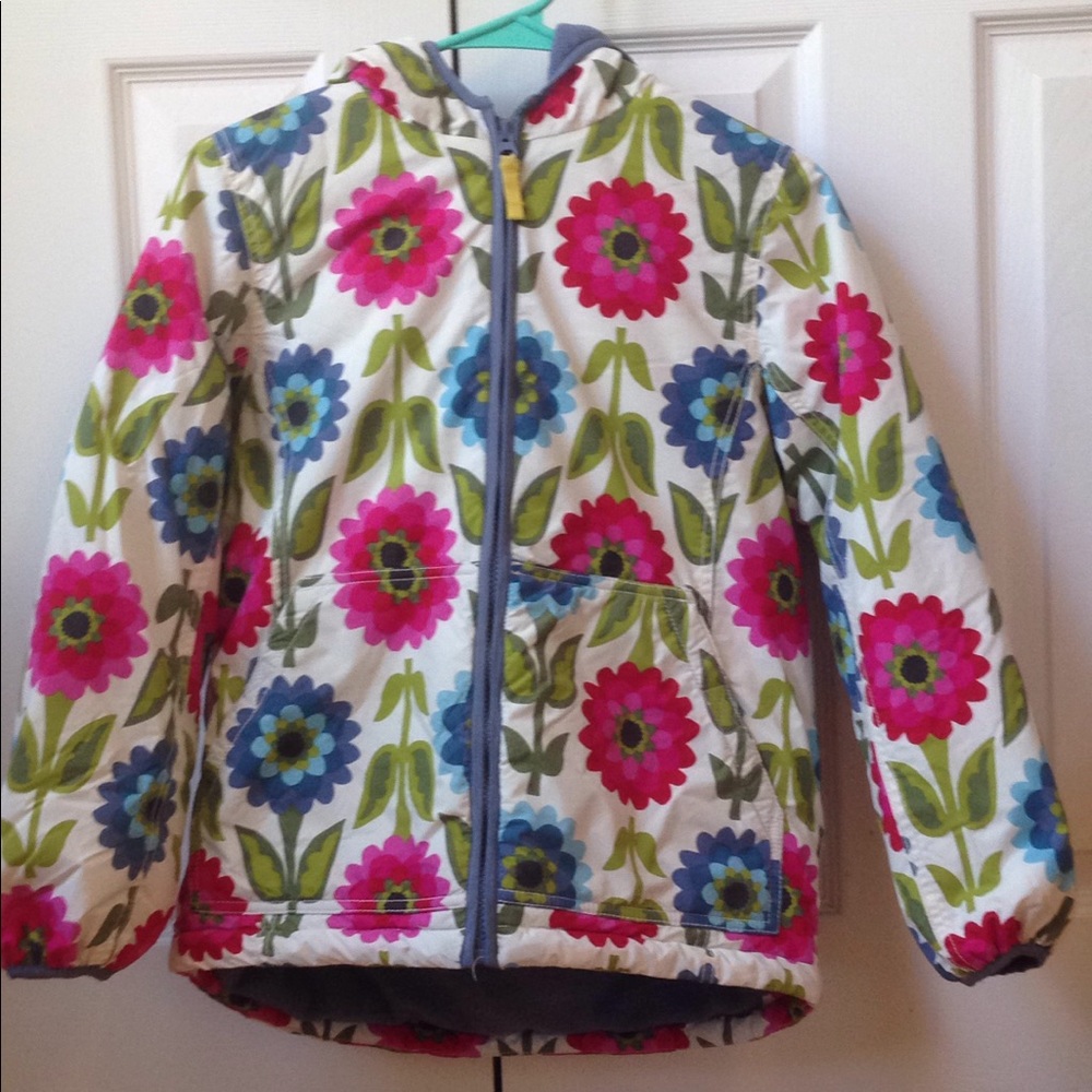 Mini Boden 11-12y flower coat excellent condition